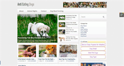 Desktop Screenshot of antieatingdogs.com